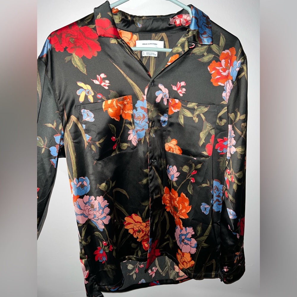 Floral Urban Outfitters dress shirt